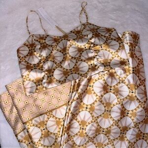 House of Harlow 1960 - Art Deco satin two-piece pant set